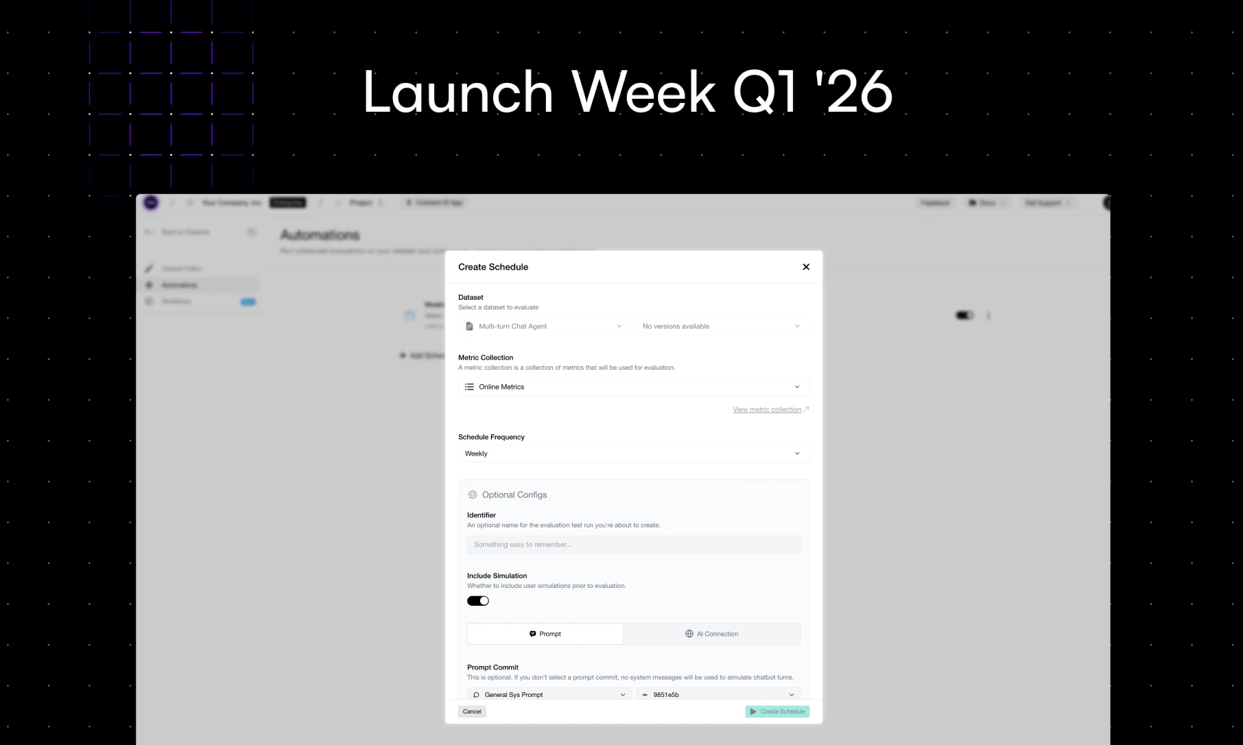 Launch Week Day 2 (2/5): Scheduled Evals